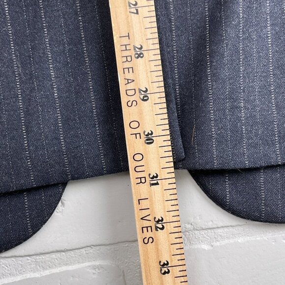 Aquascutum Blazer Men 40 Blue Pinstripe Classic Wool Jacobson's Jacket USA VTG - Picture 15 of 16